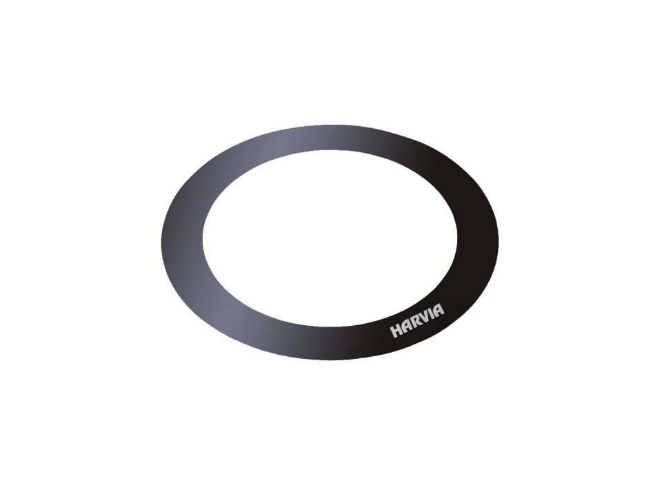 Bride d'encastrement HPC1M pour poêle Harvia Cilindro Black Steel