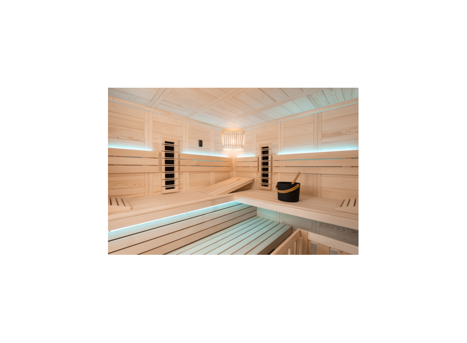 Set de LED pour lumière colorée pour le sauna Sentiotec Alaska Corner Infra+