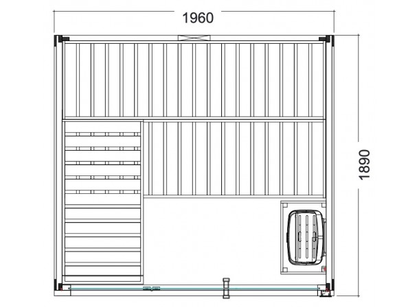 Cabine de Sauna Harvia... 2