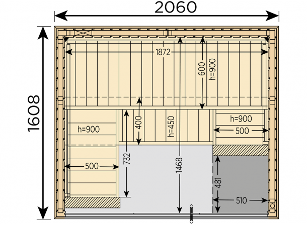 Cabine de Sauna Harvia... 2