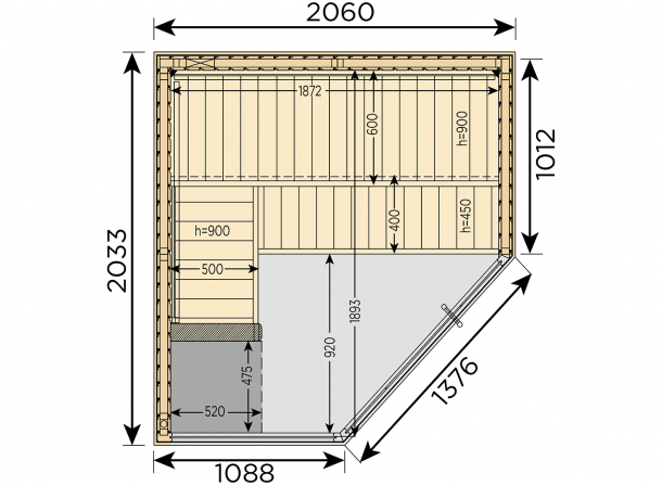 Cabine de Sauna Harvia... 2