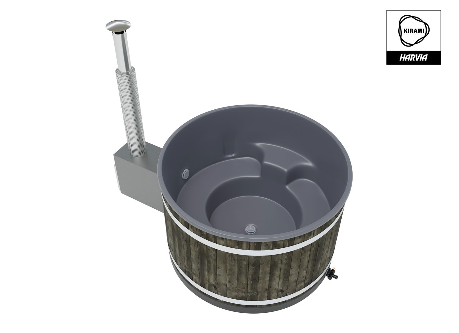 Bain nordique Original Hazy M - Teinte charbon - intérieur gris