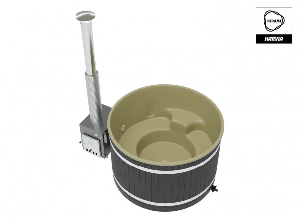 Bain nordique Comfort Steady M - EcoPlank nuit-noire - Coque