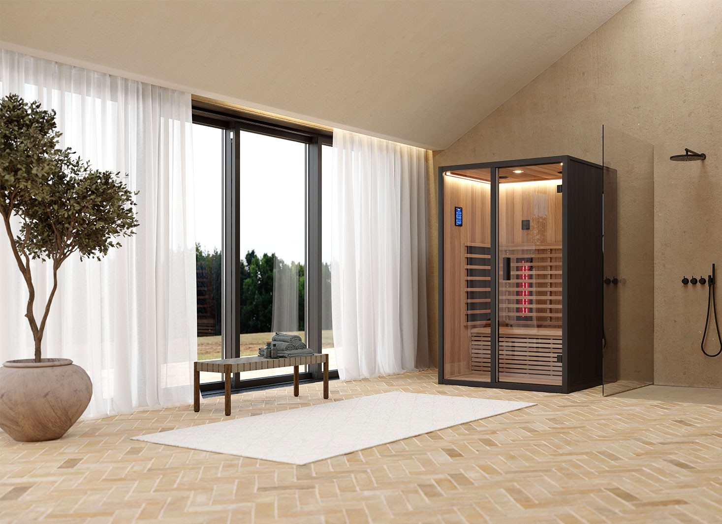 Cabine de Sauna infrarouge Harvia...