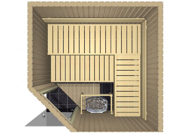 Cabine de Sauna Harvia...